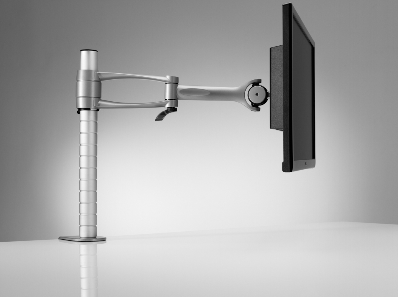 办公辅件|显示器支架|办公家具|设计师家具|Wishbone 台面显示屏（立柱）支架